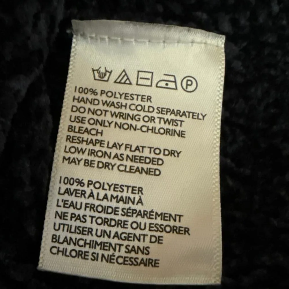 Urban Outfitters Navy Blue Chunky Knit Open Front Long Sleeve Cardigan Sweater S - Image 4