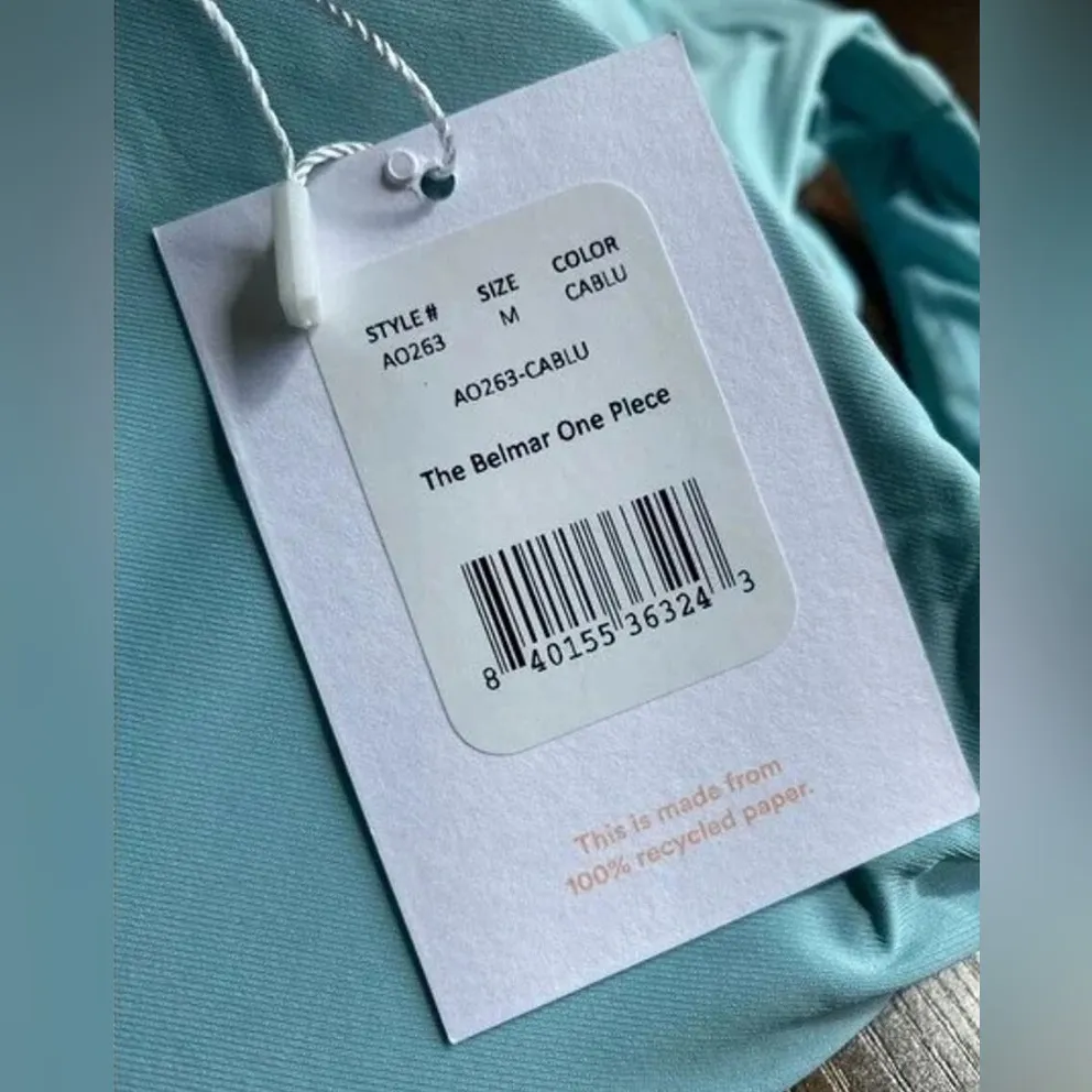 Andie Swim ‘Belmar’ | One Piece Swimsuit | Size Medium | Caribbean Blue - NWT - Image 14