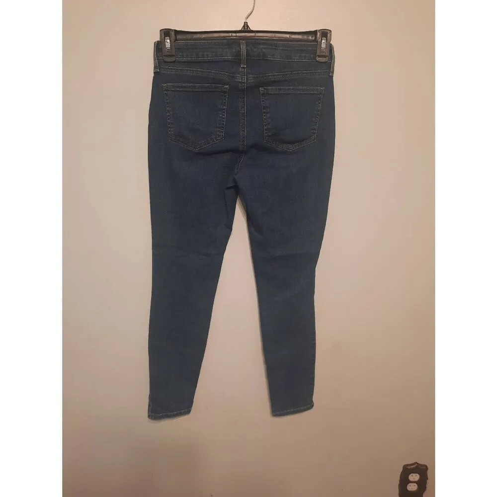 NYDJ Ami Skinny Jeans Womens 2 Blue Denim Cotton Blend Zip Fly - Image 4