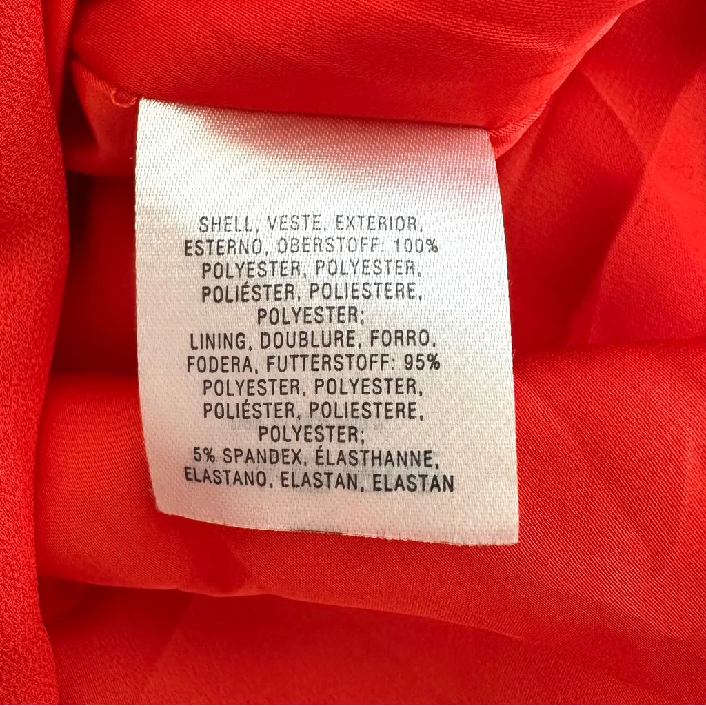 Maeve Anthropologie Edie Pleated Swing Mini Dress Bright Orange Size 4 - Image 12