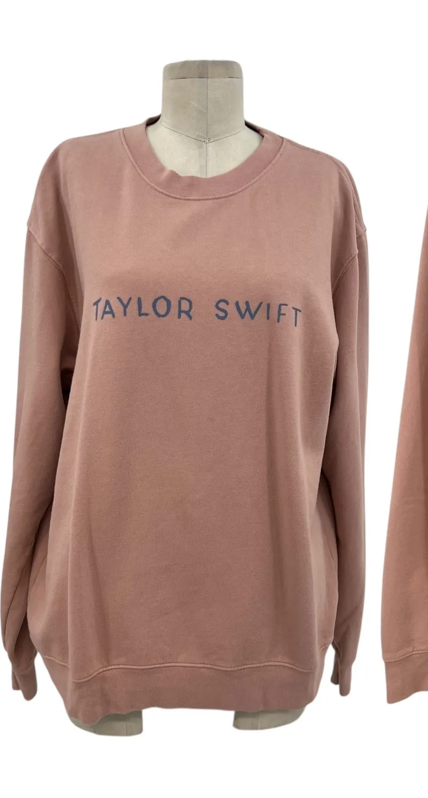 Taylor Swift Sweatshirt 1989 Taylor's Version Crewneck Pink Size Large - Image 1
