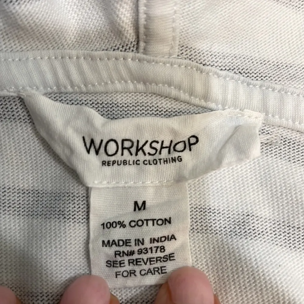 Workshop Republic Clothing blue and white striped pullover - Image 3