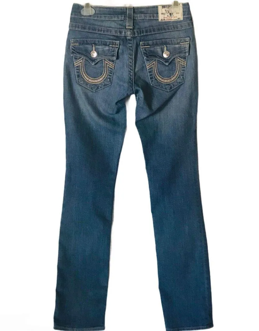 Straight Leg Blue Jeans - Image 2