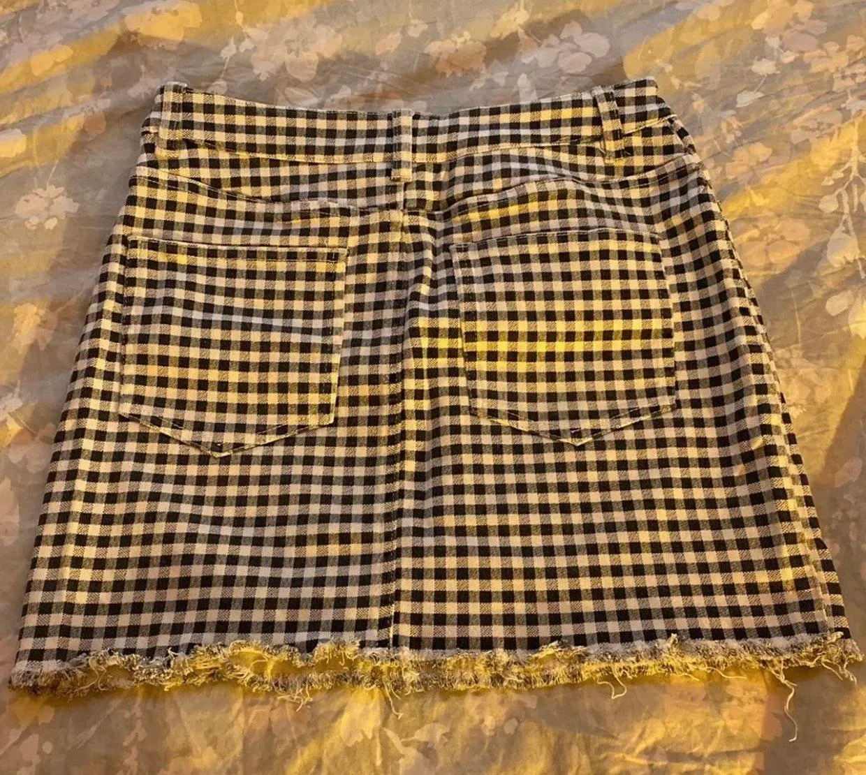 Forever 21 Gingham Jean Skirt - Image 3