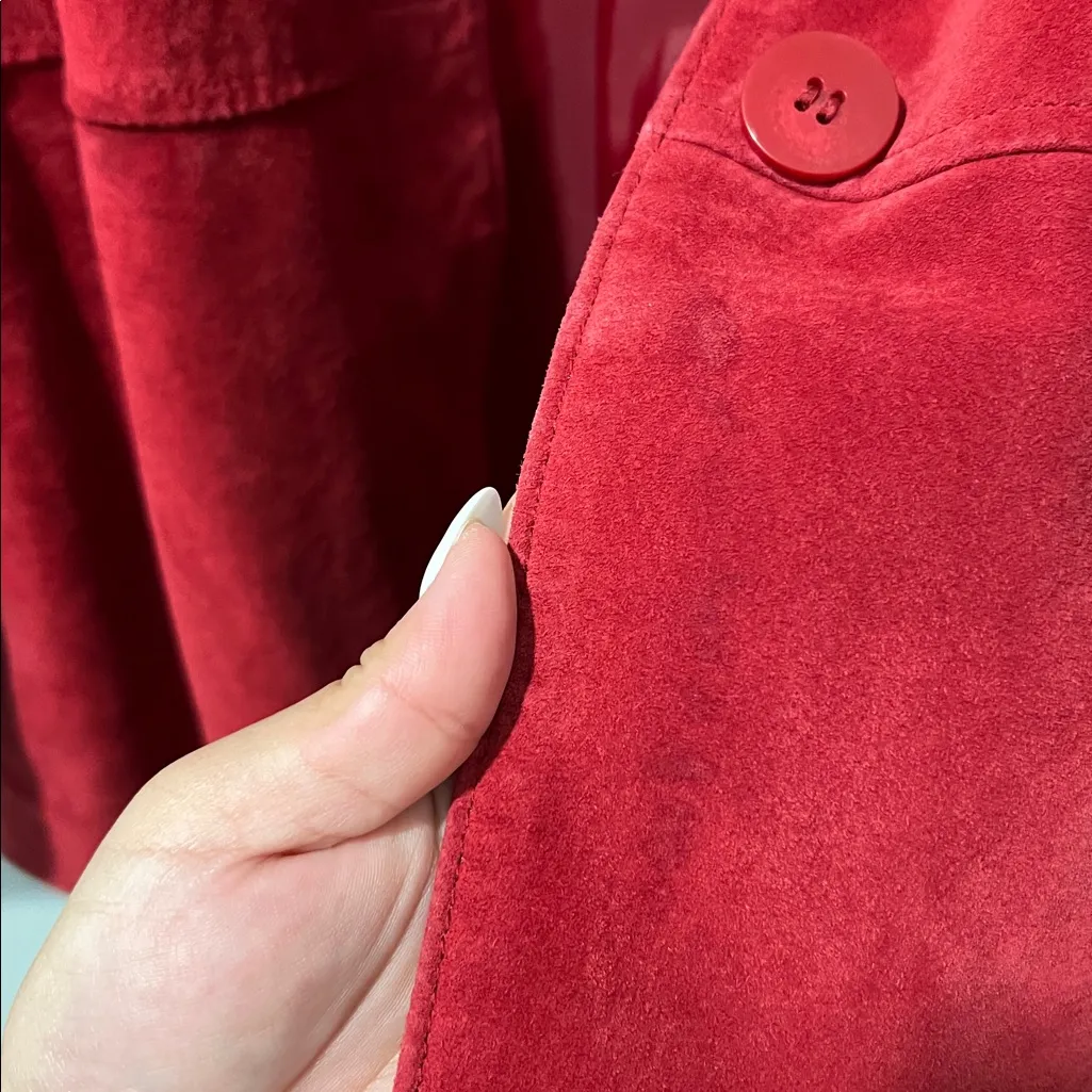 Red Leather Vintage‎ Jacket - Image 9