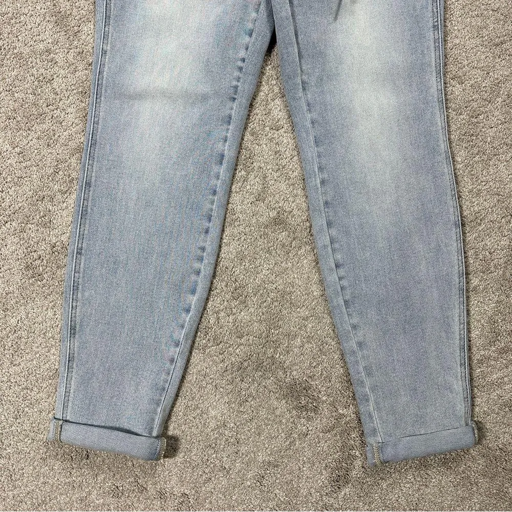 Judy Blue NWT  Curvy Saturday Mornint High Rise Jogger Boyfriend Jeans Blue 7/28 - Image 6