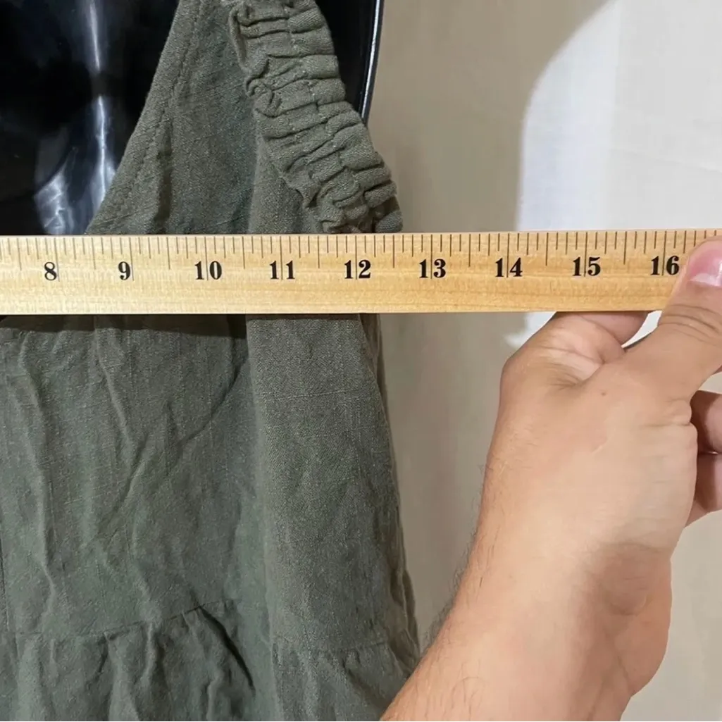 Amaryllis Large Olive Green Romper - Image 5