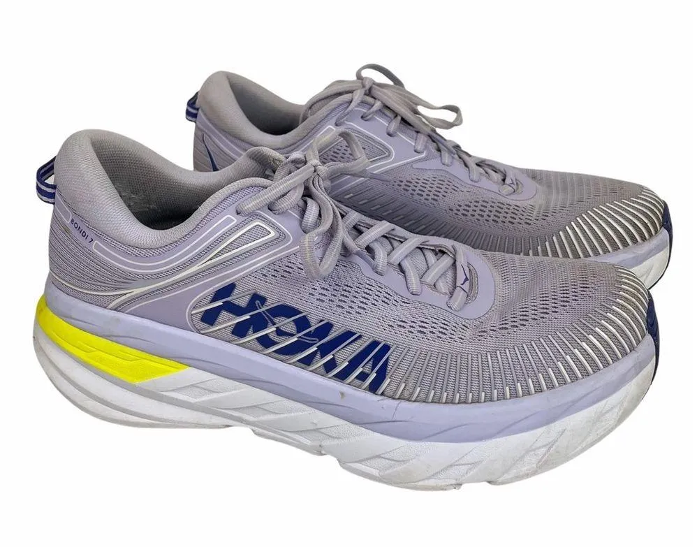 HOKA ONE ONE Bondi 7 Purple Running Shoes - Image 2