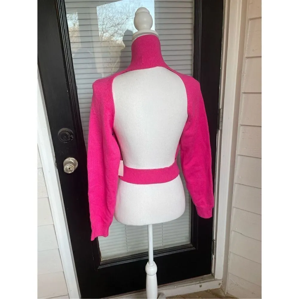 REVOLVE Superdown Lucia Open Back Sweater Pink Size S - Image 11