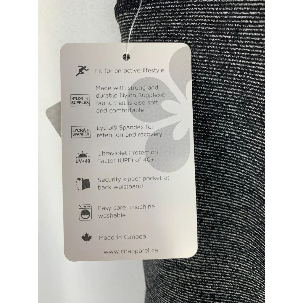 Tuff Athletics Medium Heathered Black Leggings With Nylon Supplex & Lycra Spande - Image 5