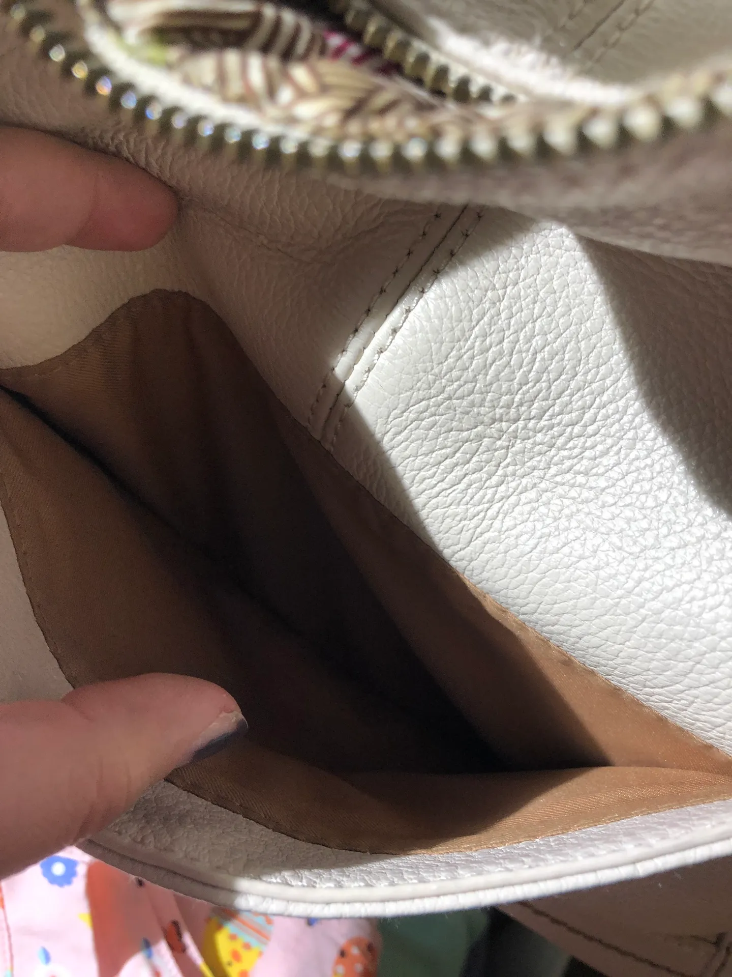 Cream Color Sak Cross Body Purse - Image 3