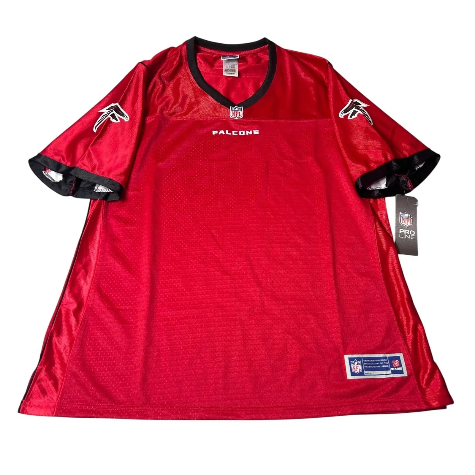 NEW Atlanta Falcons‎ Jersey Women's XL Red NFL Pro Line Blank Team Football - Image 3