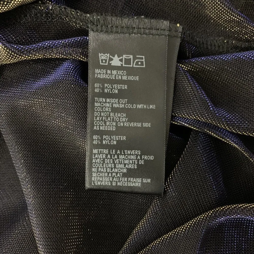 Urban‎ Outfitters Out From Under Women’s Slip On Dress Small Sheer Black Blue - Image 7