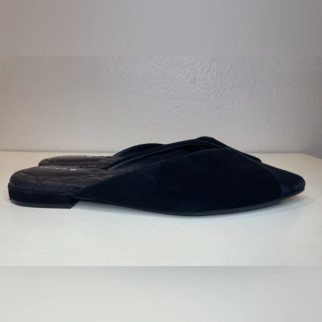 Birdies Women’s The Swan Black Suede Mules Size 7.5‎ - Image 4