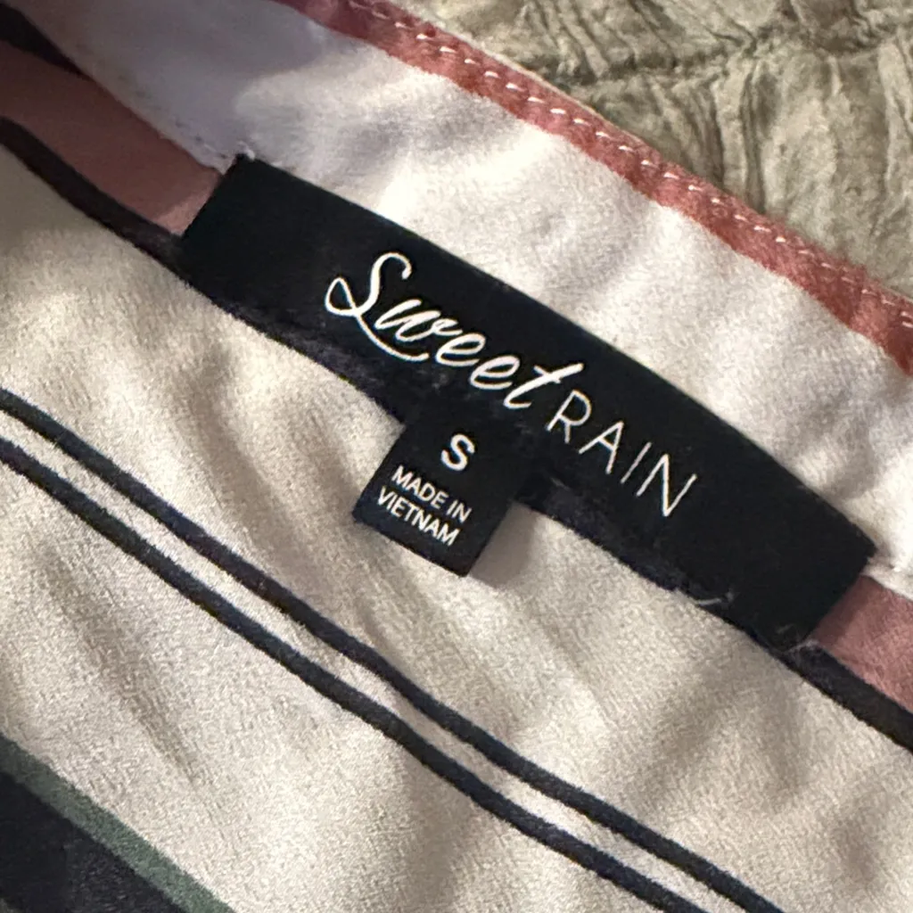 Sweet Rain Multicolor Striped Blouse - Image 5