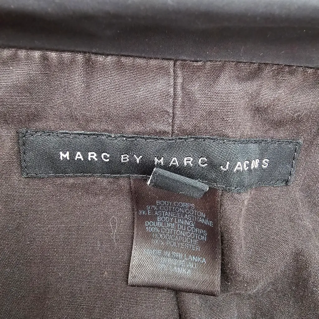 Marc by Marc Jacobs Women Standard Suppply Workwear Fight Bomber Jacket Blue 12 - Image 7