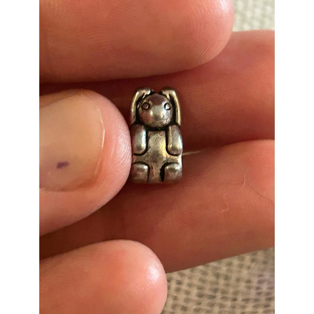 A493 charm bracket silver plated 5 pcs Gray - Image 2