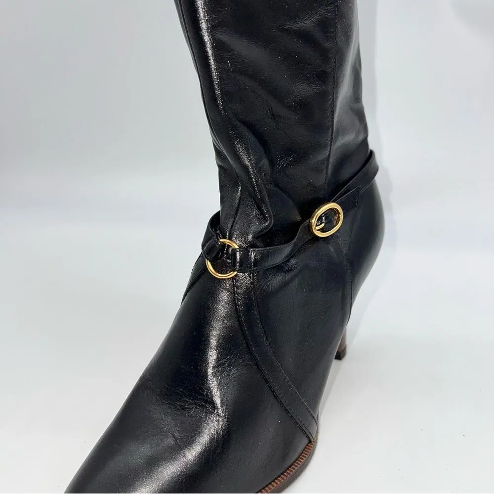 Vintage Cobbies Women Black Leather Mid - Image 6