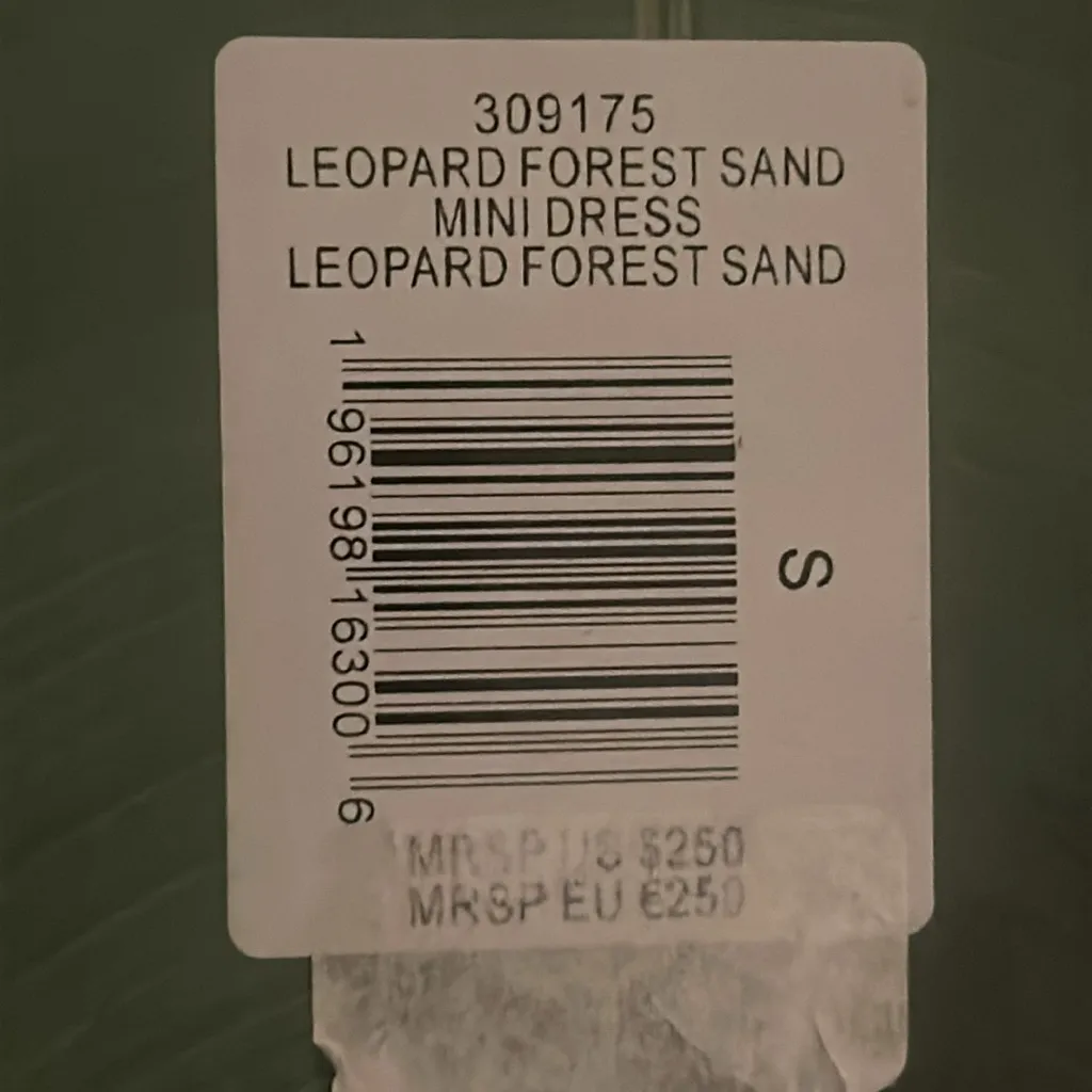 FARM RIO Leopard Forest Sand printed crepe halterneck Mini Dress - Image 11