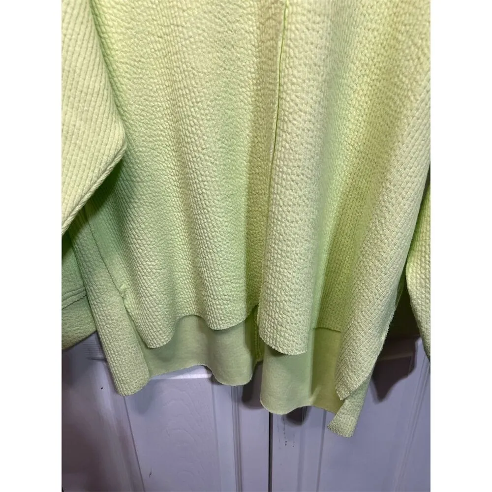Aerie Women's V-Neck Pullover Sweater Lime Green Size M - Image 2
