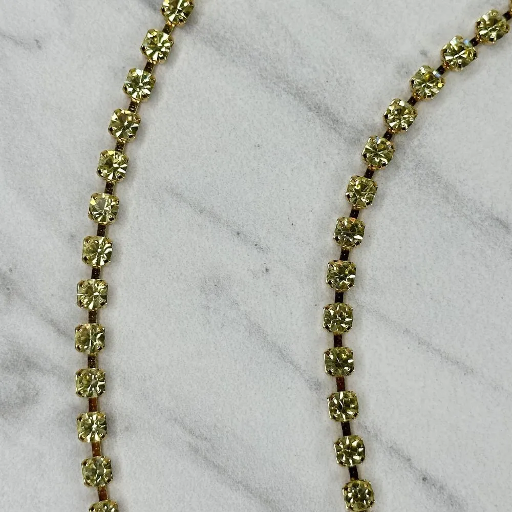 Liz Claiborne Rhinestone Gold Chain Link Belt Small/Medium (S/M) ✨ - Image 7