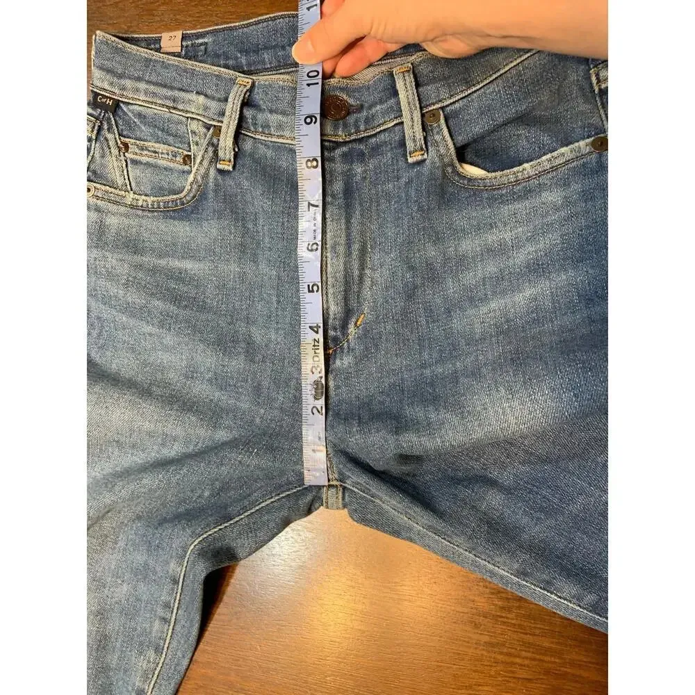 Citizens of Humanity Rocket High Ride Skinny Pearl Studded Blue Jeans Women’s 27 - Image 8