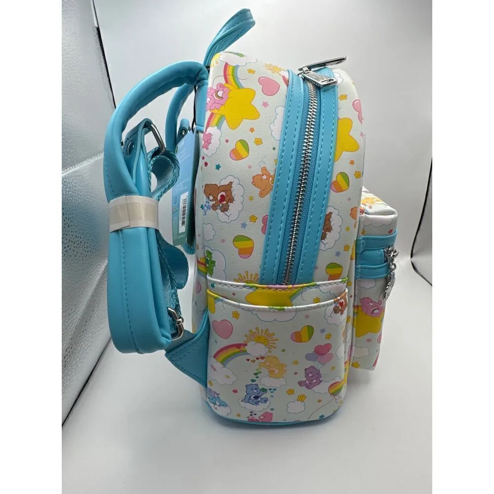 Loungefly‎ Care Bears 40th Anniversary All Over Pattern Mini Backpack NWT - Image 6