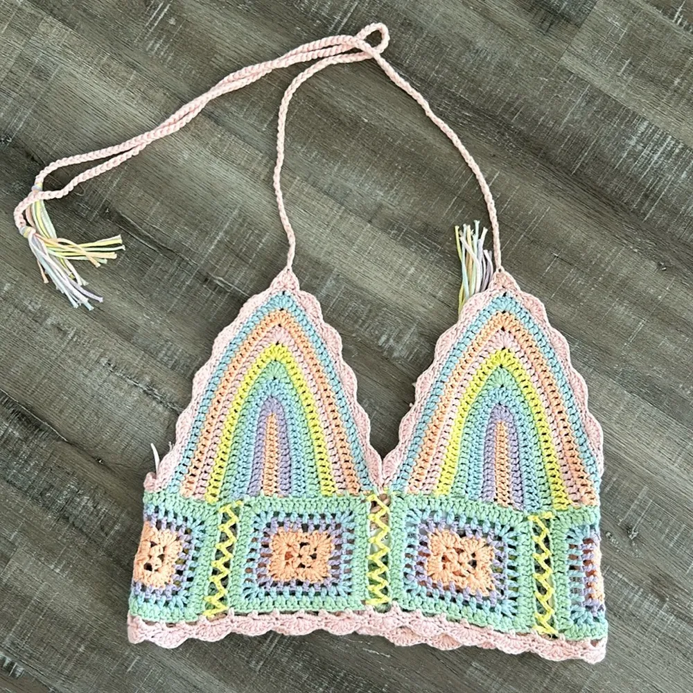 Nectar Clothing Crochet Halter Tank Top - Image 2