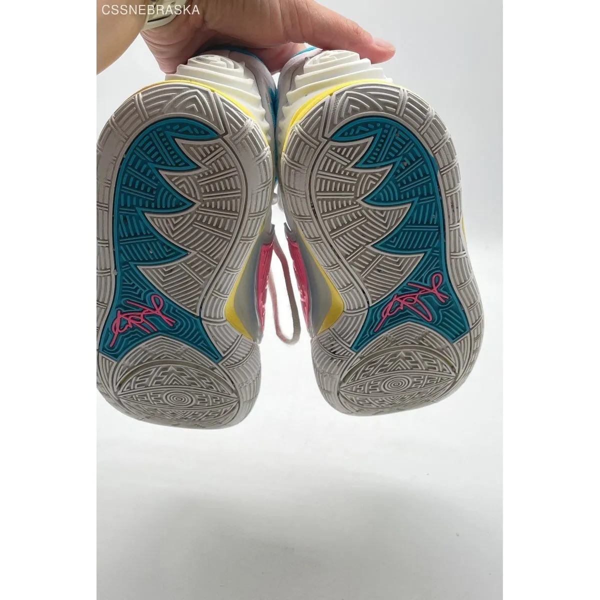 Nike Multicolor‎ Kyrie 6 Neon Graffiti ~ Basketball Shoes Sneakers High Top - Image 10