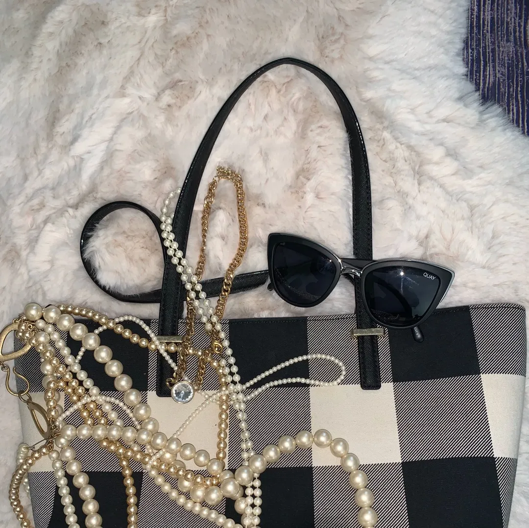 Kate Spade Plaid Purse - Image 5