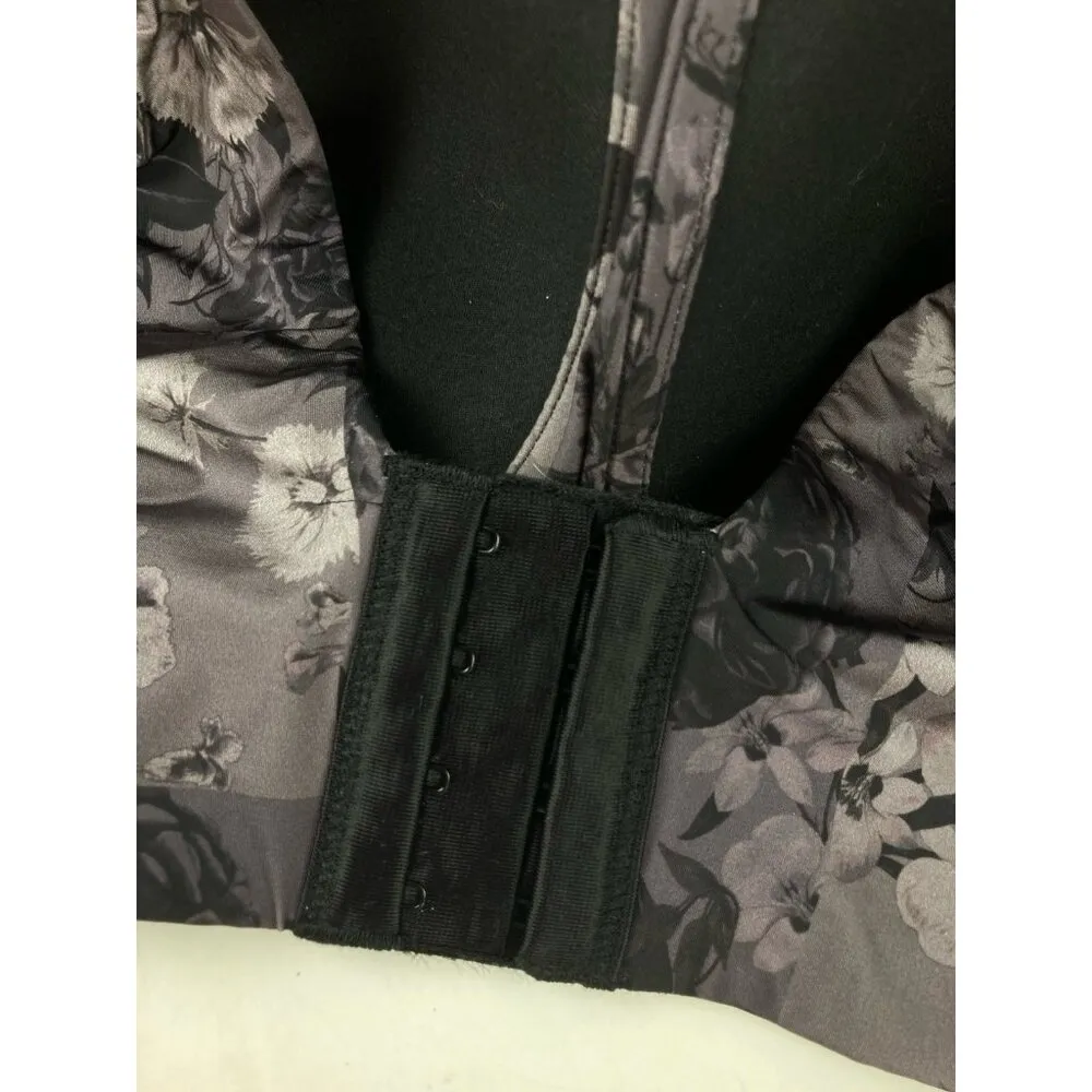 *New Torrid Curve Bra Womens 48DDD Black Floral Lava Smoke Wire-Free Light Lined - Image 8