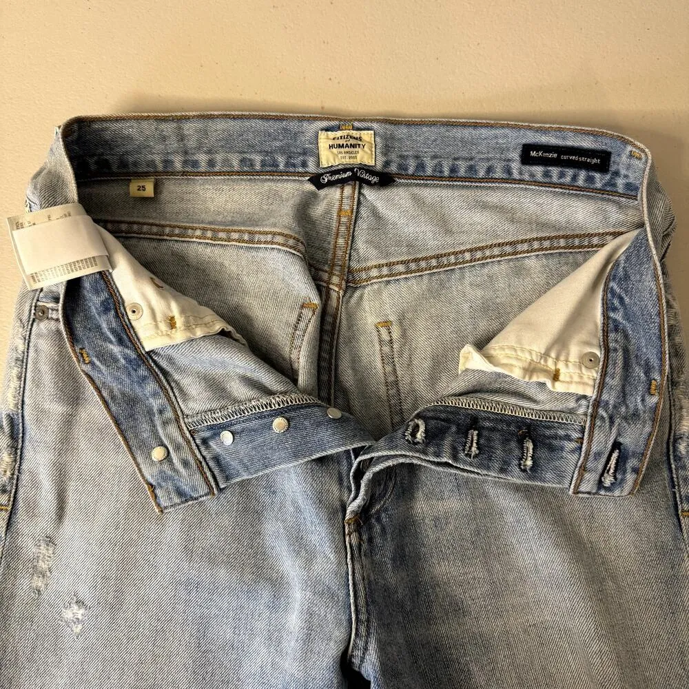 Citizens of Humanity McKenzie Curved Straight Premium Vintage Jeans Women's 25 - Image 5