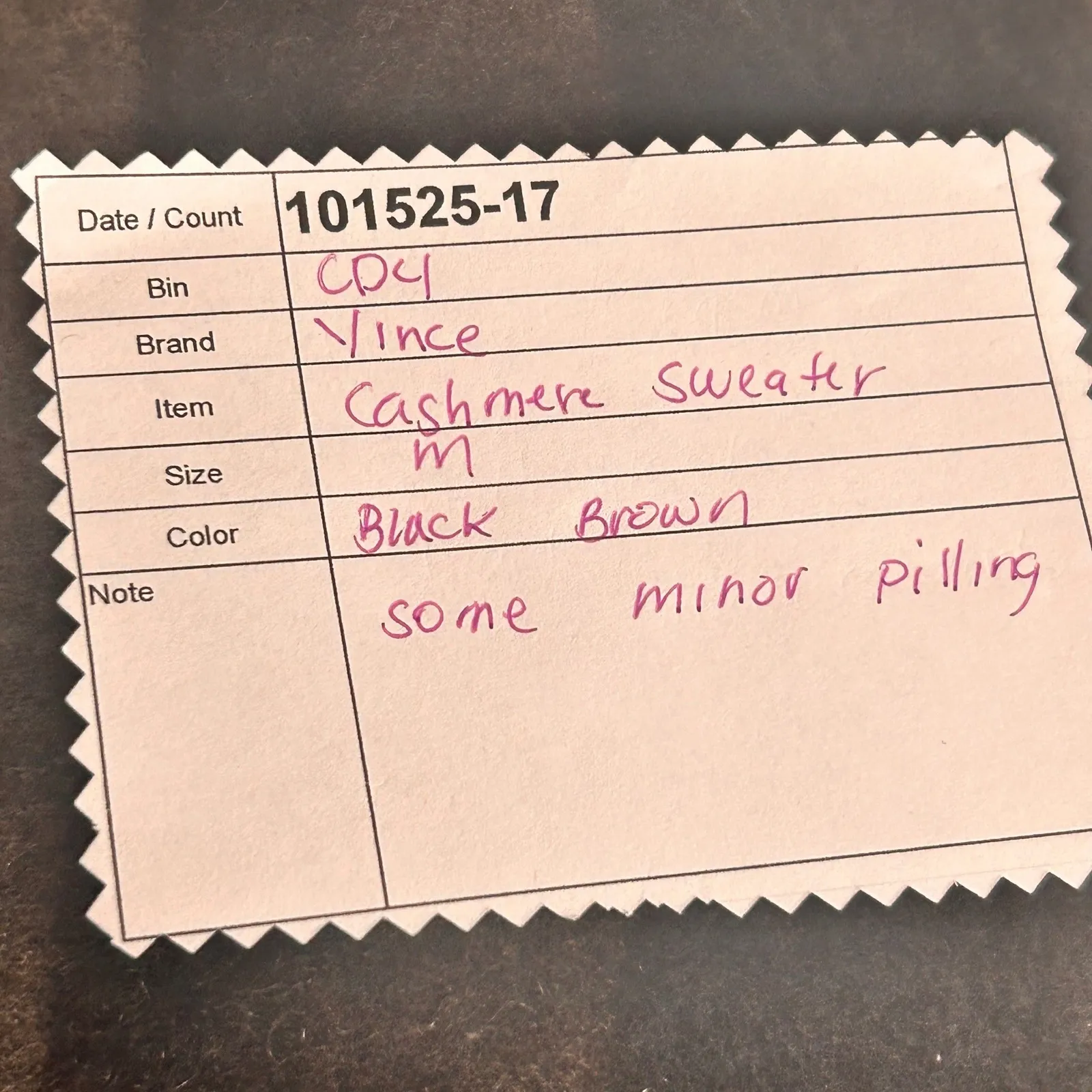 Vince Cashmere Sweater Black Brown Medium - Image 12