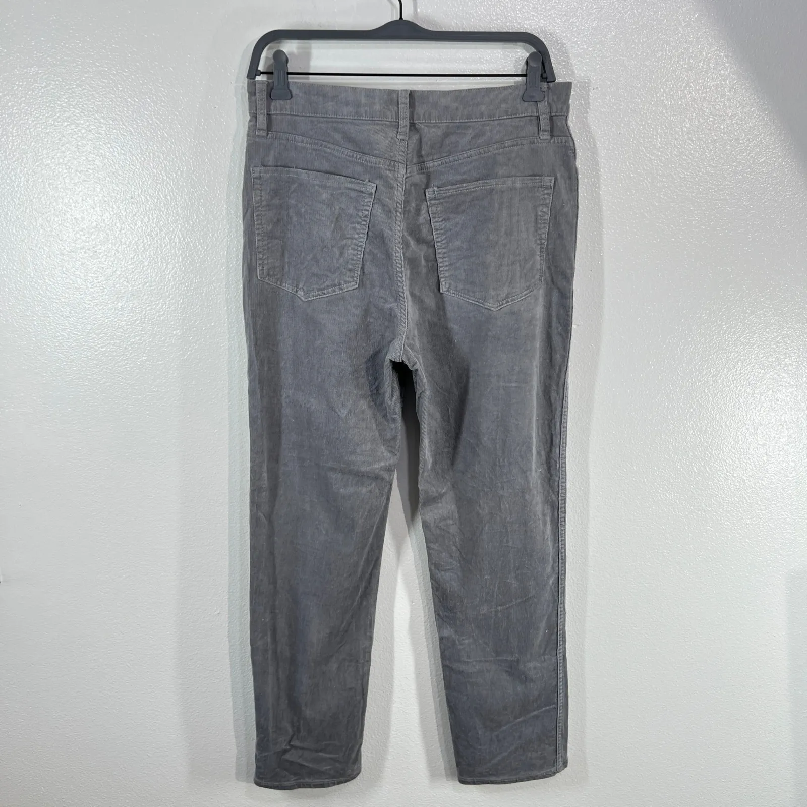 J.Crew Gray Corduroy Pants Men's Size 29‎ Slim Fit Stretch Cotton Casual Fall - Image 3