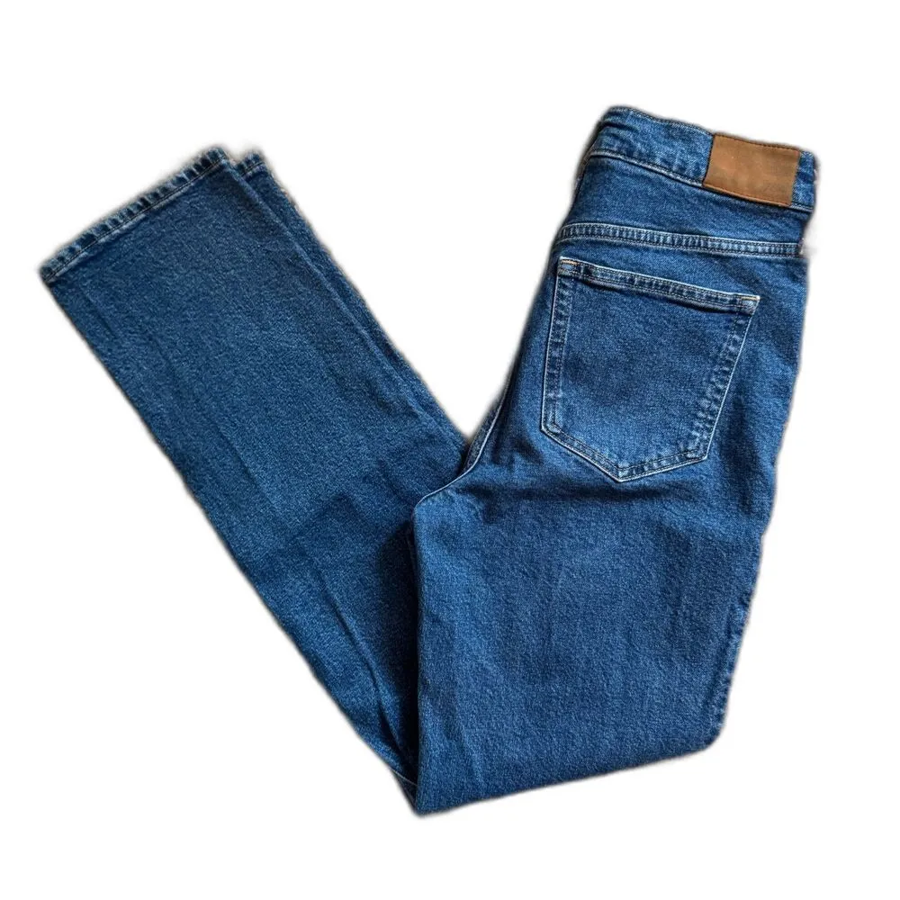 J Crew | High Rise Full Length 90s Classic Straight Jeans in Skater Wash Size 26 - Image 14