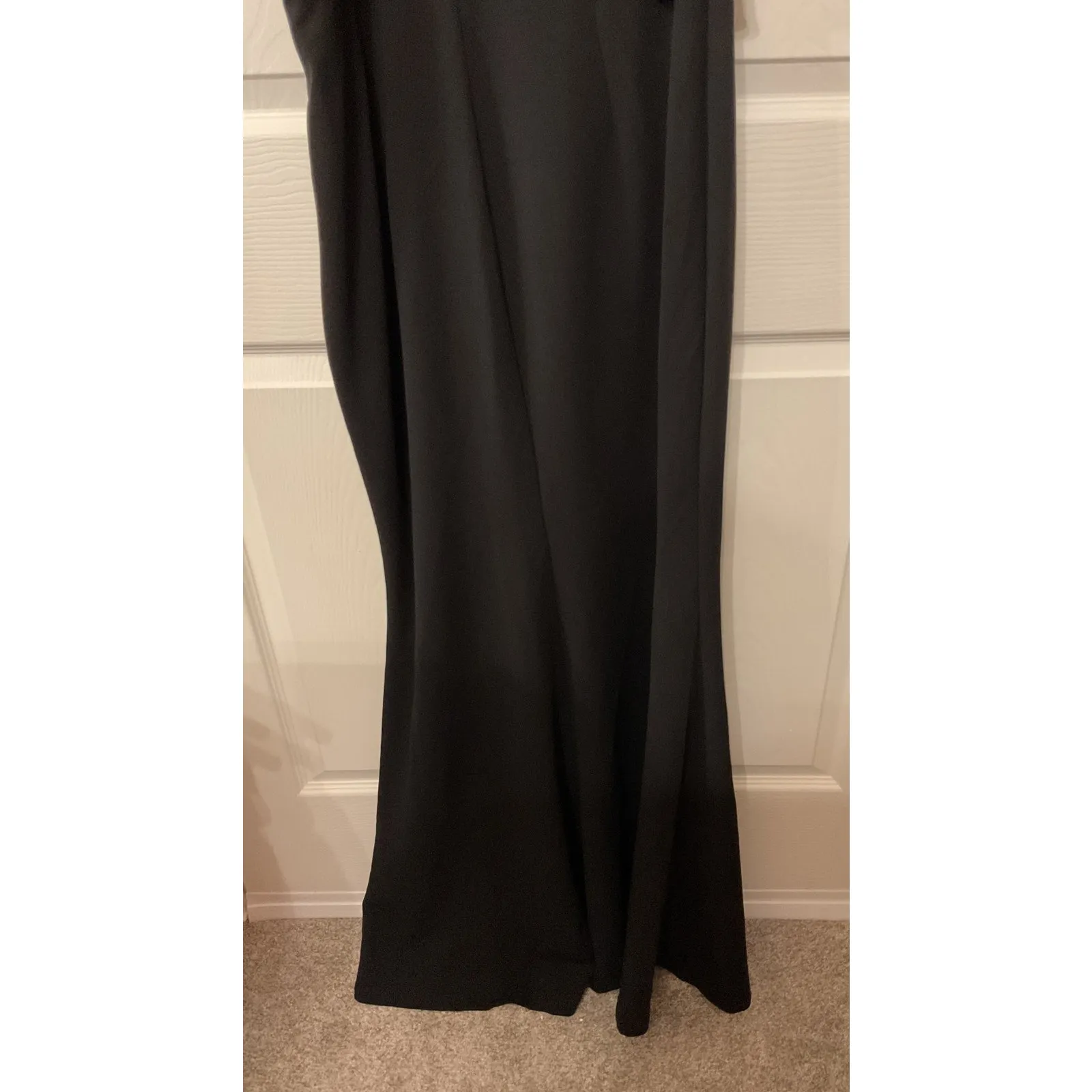 Lulu’s Black Grand Beauty Ruffled One-Shoulder Mermaid Maxi Dress, L - Image 12