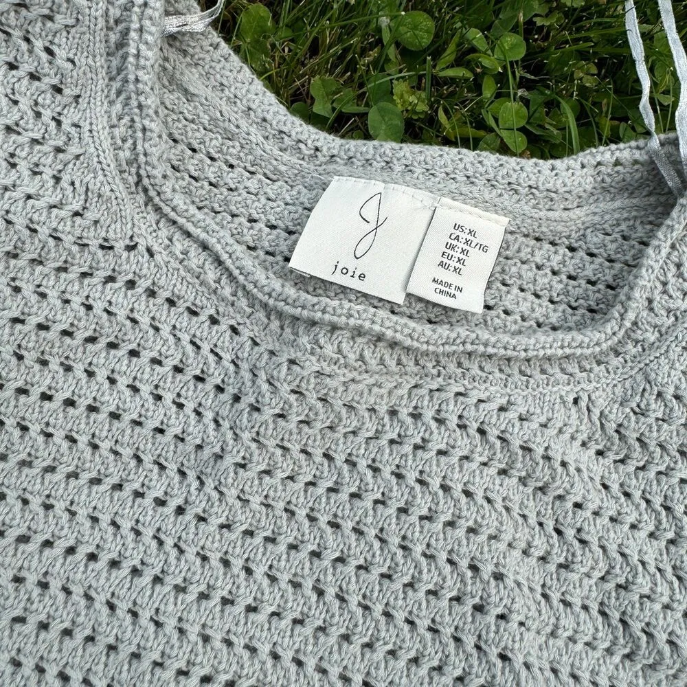 Joie Crochet Open Weave Sweater size XL - Image 2