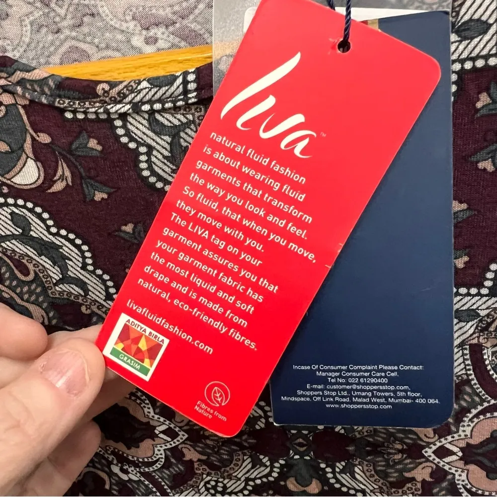 NWT Fratini Woman Patterned 3/4 Sleeve Dress size medium Multiple - Image 10