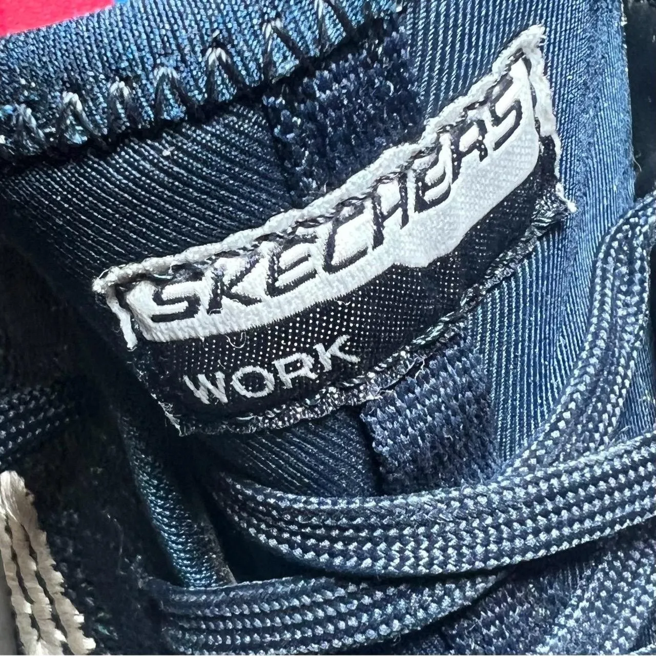 Skechers Work Shoes Womens Size 8 1/2 Steel Toe Safety Navy Blue Sneakers Safety - Image 5