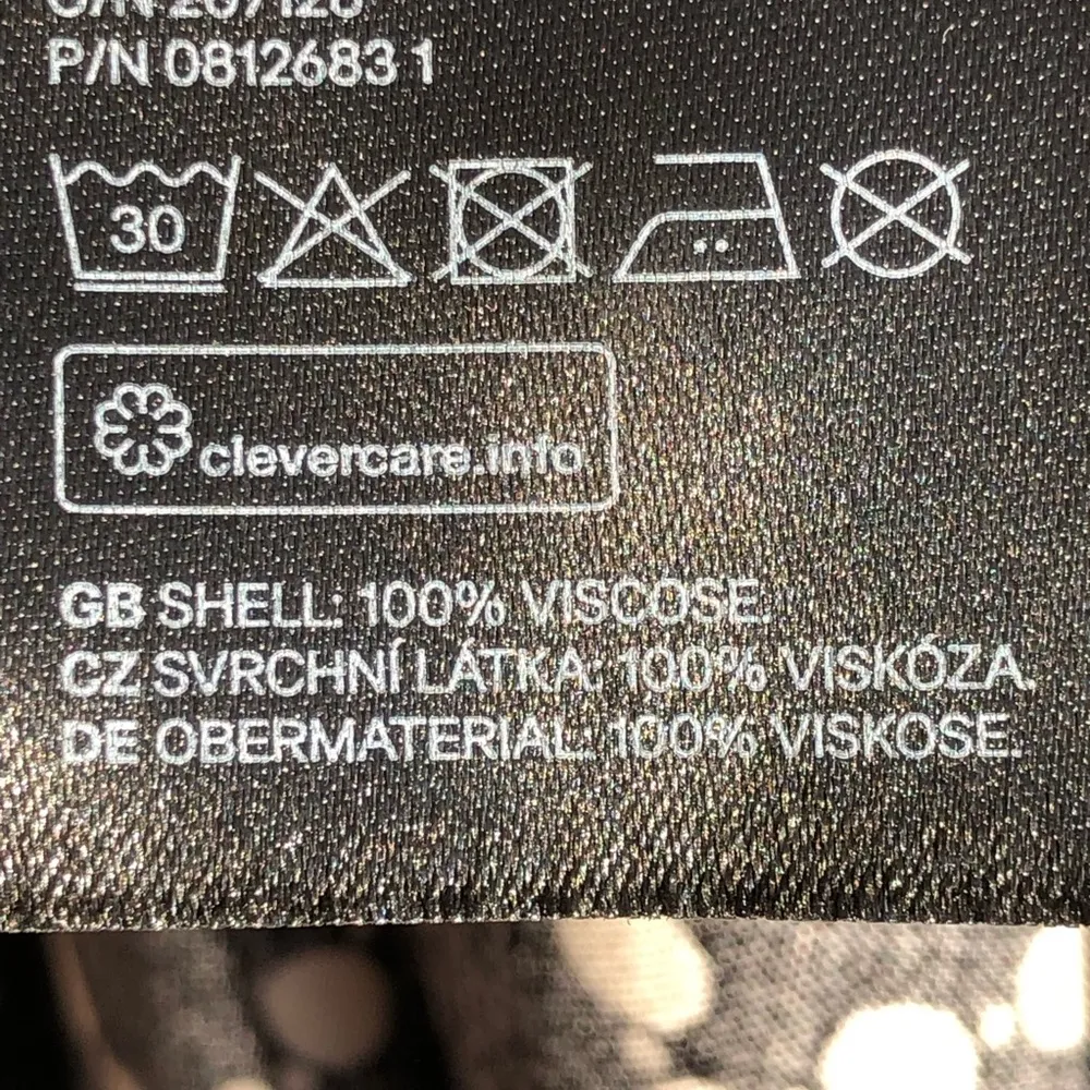 🖤 H&M BLACK WHITE PEARL PRINT MIDI DRESS XS - Image 7