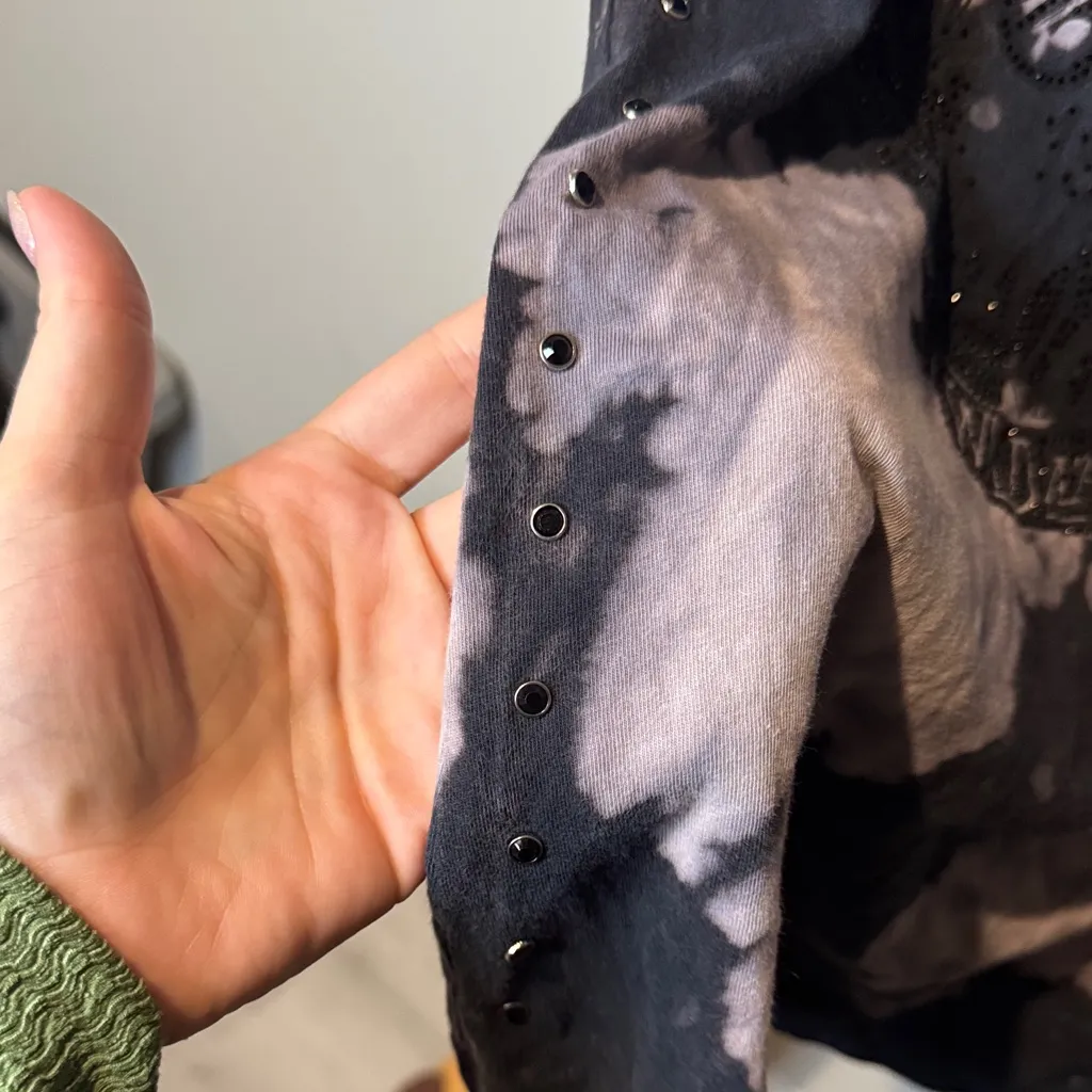 Vintage Affliction Women's Tie-Dye Cutout Tee - Image 5