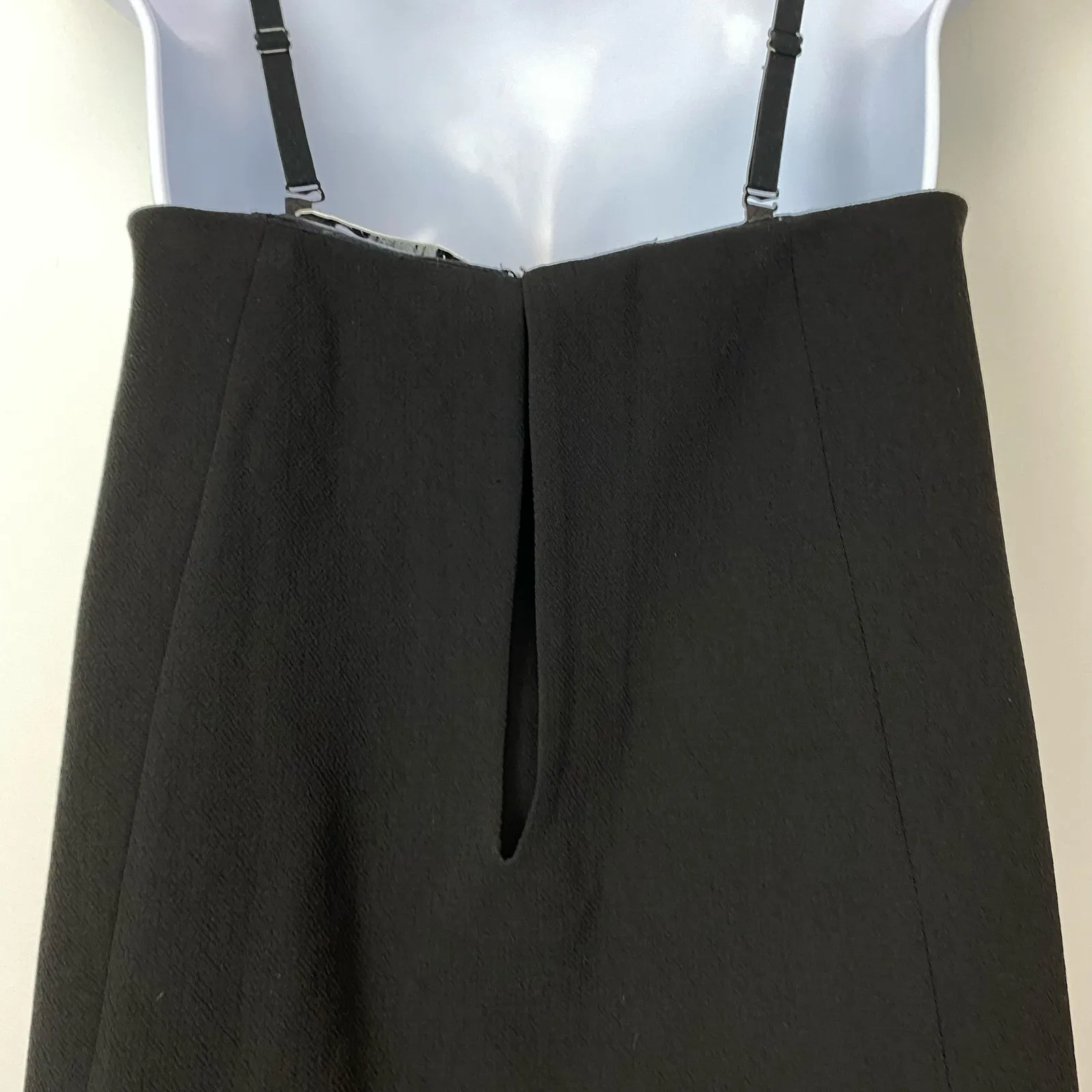 Trina Turk Black Ruffled Genius Strapless Convertible Cocktail Dress Size 4 - Image 14