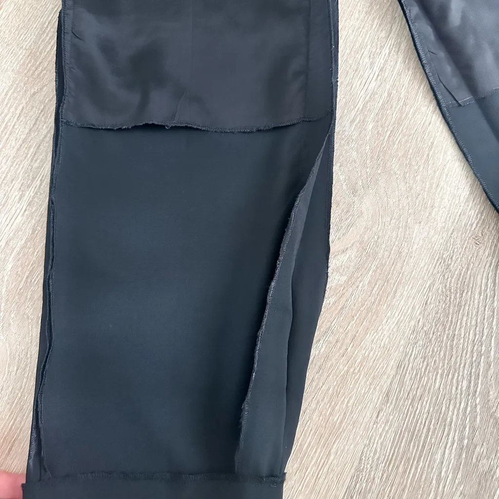 Bergdorf Goodman Luxury Wool Dress Pants Calvin Klein Collection Size 4 Black - Image 11