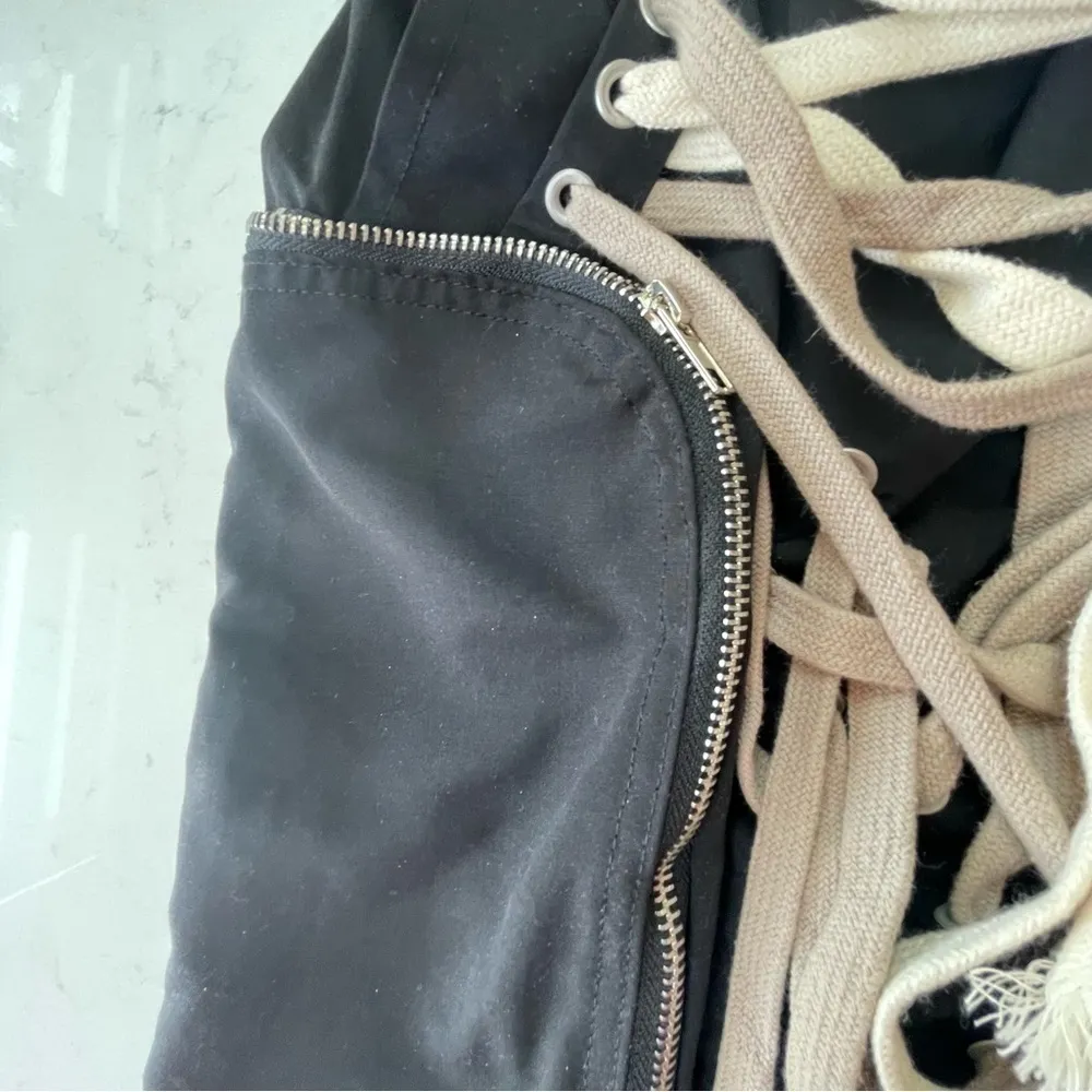 Two TWIN STYLE LACED TIED ROPE MINI SKIRT Grunge Goth Whimsigoth style Sz XL Black - Image 7