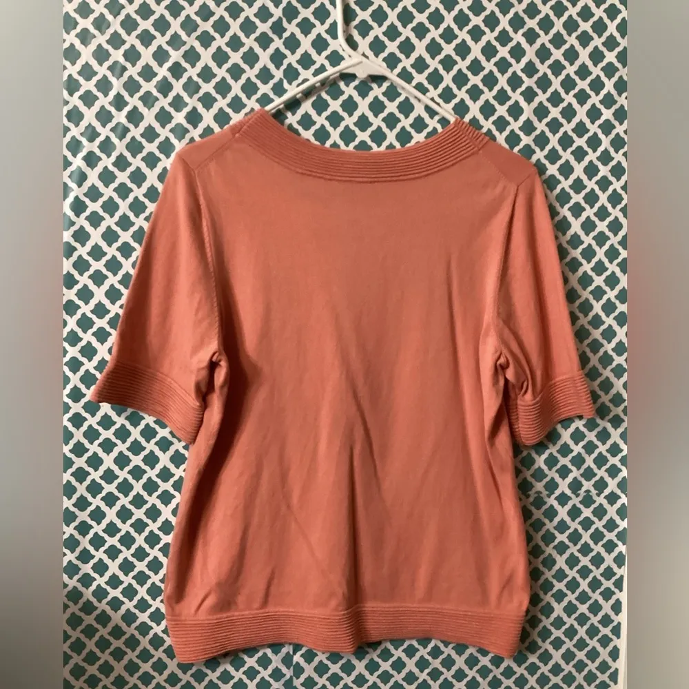 Pendleton women’s Pink Boxy Blouse size large silk blend - Image 9