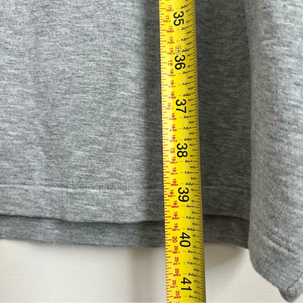 bryn walker grey french terry maxi skirt L - Image 8