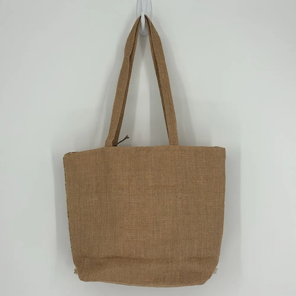 Salt + Umber Boho Isla Jute Seashell Beach Tote Bag New with tags! Tan - Image 9