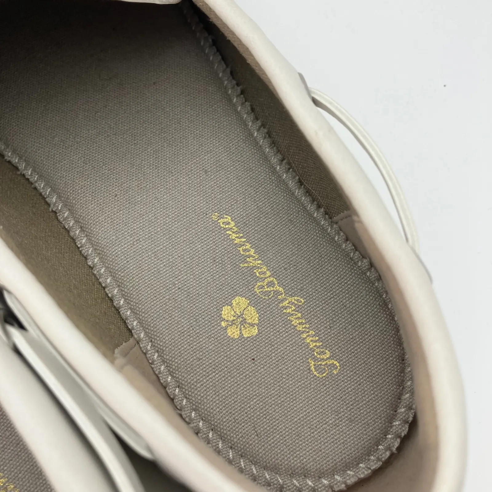 Tommy Bahama Seafarer White Faux Leather Boat‎ Shoes Loafers Womens Size 9M - Image 5