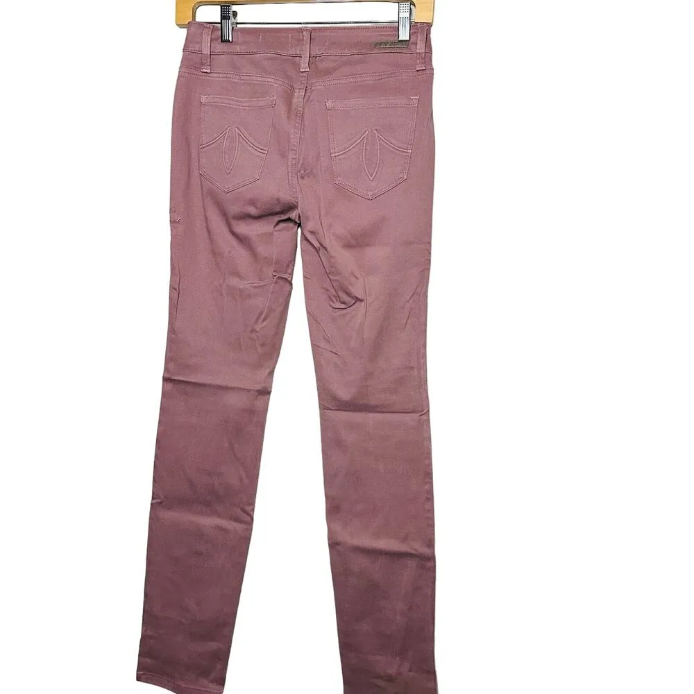 Anthropology Level 99 Women’s Mauve Lily Skinny Straight Jeans Size 25 - Image 2