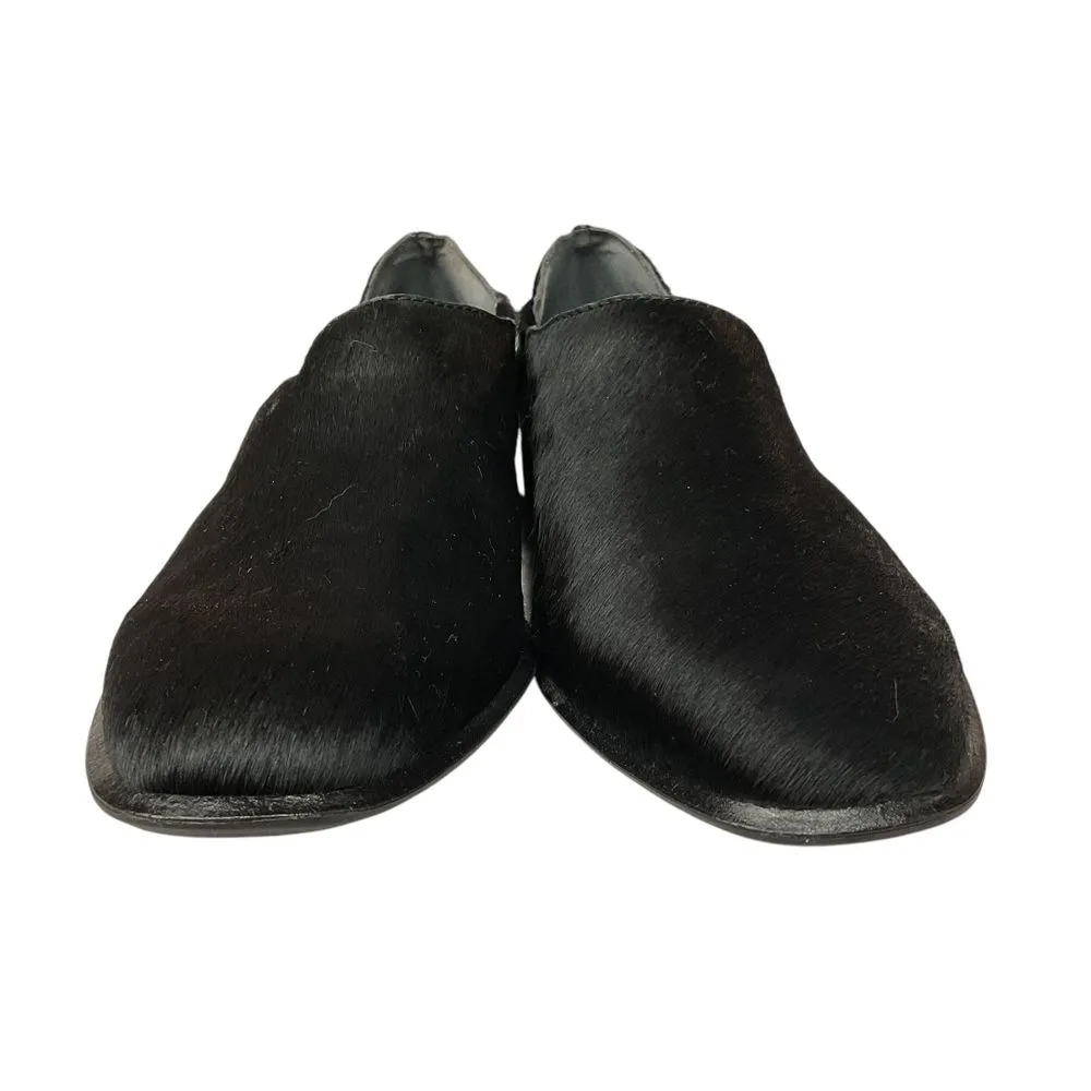 Otbt Black Calf Hair Coyote‎ Slip On Shootie Size 8.5M Low Heel Minimalist - Image 7